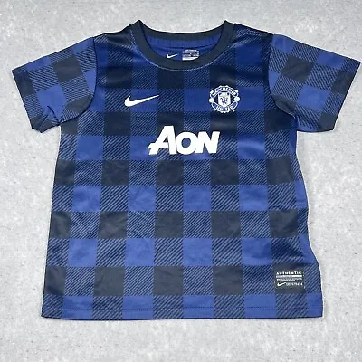 Manchester United Shirt Youth Boys M 5-6 Yr 2013 2014 Football Soccer 532850-411 • $23.80