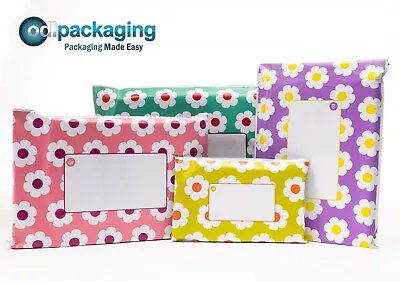 £128 • Buy Daisy Mailing Bags Printed Post Poly Plastic Coloured Sack Strong Seal All Sizes