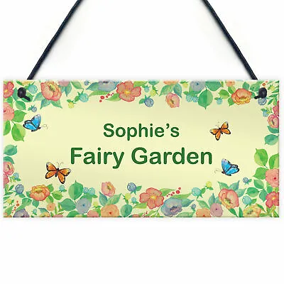 Fairy Garden Sign For Summerhouse Personalised Gift For Daughter Mum • £6.99