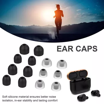 Soft Silicone Ear Caps Tips Replacement For Sony WF-1000XM3 Earphones Ear -*- • $11.01