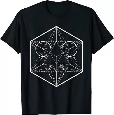 NEW LIMITED Metatrons Merkaba Sacred Geometry Tee T-Shirt S-3XL • $18.99