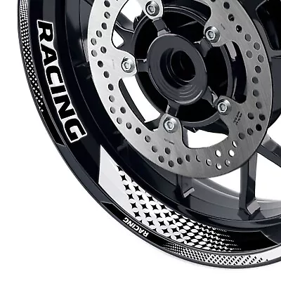 White GP07 Inner & Edge Wheel Rim Decals For GSXR600 17 18 19 20 21 22 23 • $30.01