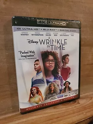 A Wrinkle In Time (4K Ultra HD + Blu Ray 2018) Oprah Winfrey - NEW • $12.50