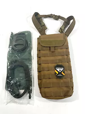TAN CONDOR Tactical Hydration Carrier Pouch W/ 3 Liter Water Bladder HCB-003 • $34.99