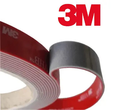 3m Vhb Double Sided Acrylic Foam Tape Roll Self Adhesive Sticky Tape Grey Uk • £3.69