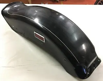 Vtg 1984 - 1992 Harley Black Rear Motorcycle Fender Bobtail Chopper Softail FXST • $129.99