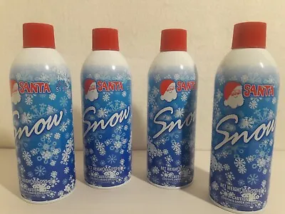 $13.60 • Buy Santa Snow 9 Ounce Spray Cans ~ Crafts, Weddings, Christmas Decorations Lot Of 4