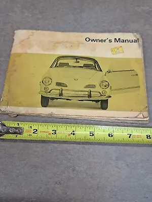 Vintage 1968 Karmann Ghia Owner's Instruction Manual VW Volkswagen • $30