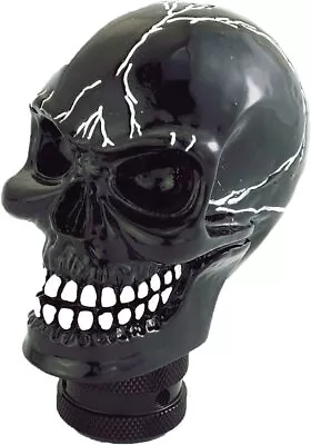 Black Skull Universal Manual Shift Knob Head Car Gear Stick Shifter Lever Handle • $16.89