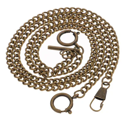 Mens Waistcoat Metal Pocket Watch Chain Pocket Chain Pocket Chain For Suit • £7