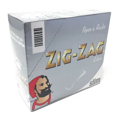 Zig Zag King Size Silver Slim Rolling Papers 25-50 Booklets Smoking Papers New  • £9.95