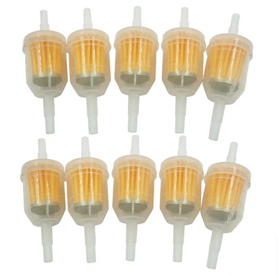 $5.99 • Buy 10pcs Gas Oil Fuel Filter For New Motor Inline 1/4'' 5/16  Line Small Engine