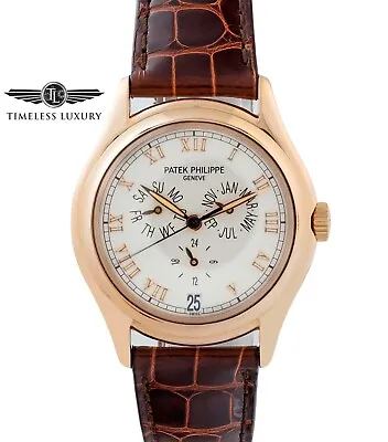Patek Philippe Annual Calendar 5035R Rose Gold 37mm White Dial MINT Box & Papers • $27999