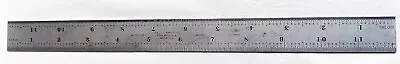 The L.S. Starrett Co. No. C616R-12 Spring-Tempered Steel Rule W Inch Graduations • $15.99