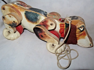 £19.99 • Buy Vintage 1970's Fisher Price Adult Snoopy Pull-along Waggy Tail Walking Toy Dog