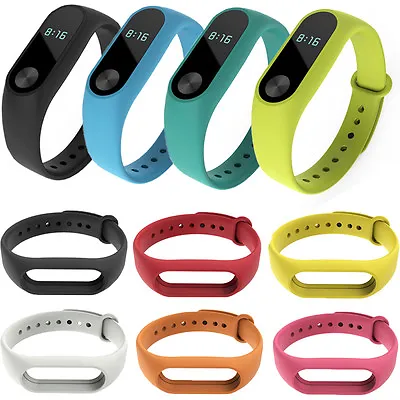 Replacement Wrist Bands For Xiaomi Miband 2 Silicone Strap MI Band Bracelet • £3.79