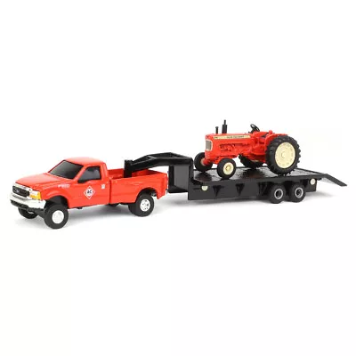 ERTL 1/64 Allis Chalmers D19 W/ Ford F-350 & 5th Wheel Trailer 16443 • $22.95