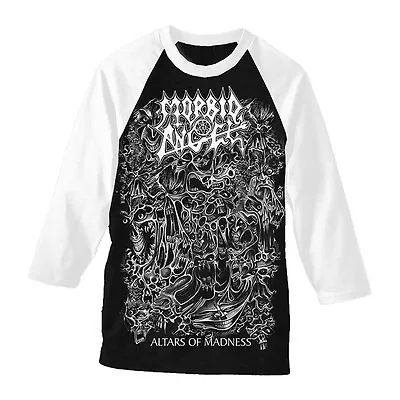 Morbid Angel 'Altars Of Madness' Baseball T Shirt - NEW OFFICIAL • £19.99