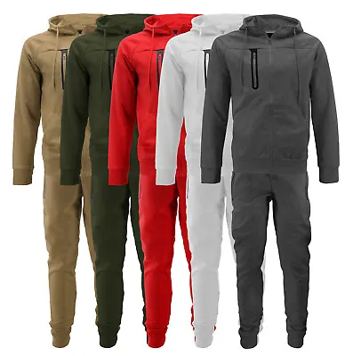Men's Casual Running Jogging Sweatsuit Gym Sport Hooded Athleisure Tracksuit Set • $49.99