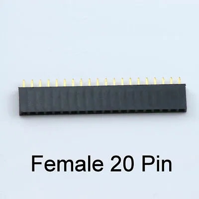 £2.45 • Buy 10 X Female Or Male Header Pins Strip 0.1  2.54mm For Breadboard PCB For Dupont