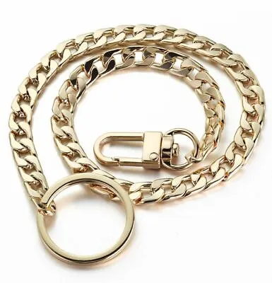 NEW Gold Link Biker Trucker Punk Wallet Chain 16   Long Electroplated Polished • $9.98