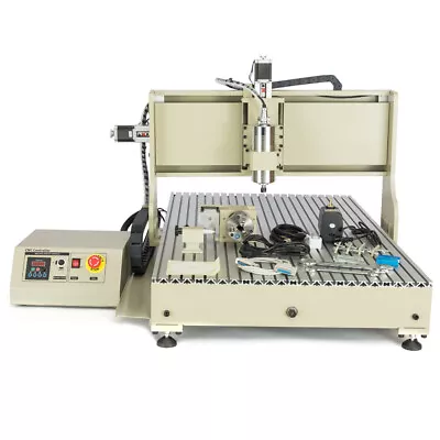 CNC Router 2200W VFD Milling Engraving Machine 6090 4-Axis Cutting &Handwheel • $2199