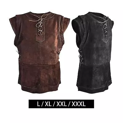 Medieval Men Pirate Costume Outfit Costumes Vest Pirate Costume For Masquerade • $18.22