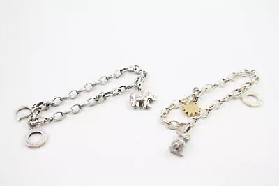 Thomas Sabo Charm Bracelets Sterling Silver Elephant Bunny Sun X 2 (25g) • $38.26