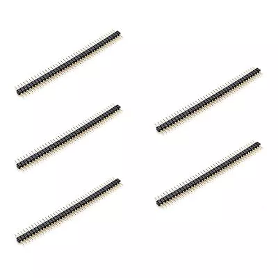 5Pcs Male Pin Headers Round Pin Header Strips 40 Pins Header Connector2.0mm • $15.26