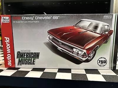Rare! Holiday Edition 1966 Chevelle Ss  Auto World 1:18 Opening Hood Doors Trunk • $63.75