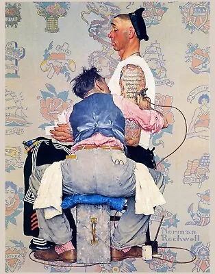 Print - The Tattooist By Norman Rockwell • $4.74