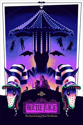 Beetlejuice 1988 Movie Comedy Fantasy Wall Art Home Decor - POSTER 20x30 • $23.99