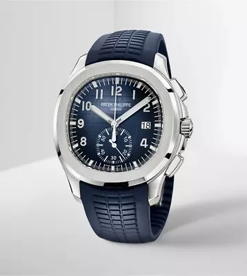 Patek Philippe 5968G-001 Aquanaut Chronograph Flyback 18kt WG Blue Arabic 42.2mm • $138995