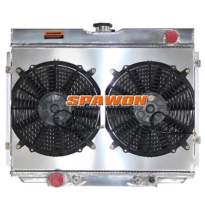 AT SPAWON For Ford Mustang Mercury 1967-70 V8 Big Block 3Row Radiator+Fan Shroud • $198