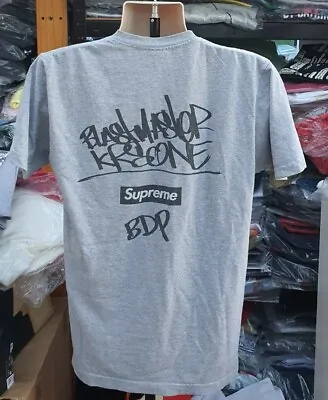 Rare FW14 Supreme KRS-One All Means Tee Heather Grey T-shirt L Large Box Logo  • $168.09