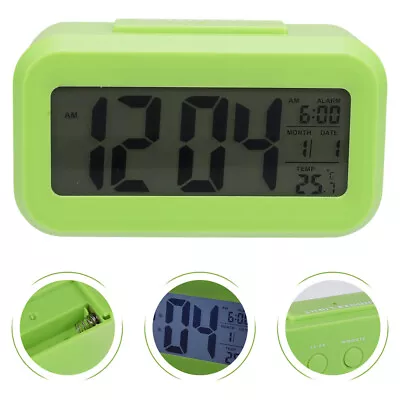 Digital LCD Alarm Clock With Temperature & Date For Home Office School & Dorm • £11.35