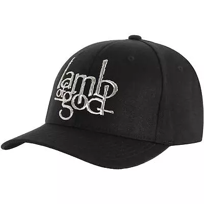 Men's Lamb Of God Sonic Silver Logo Baseball Cap Adjustable Black • $21.11