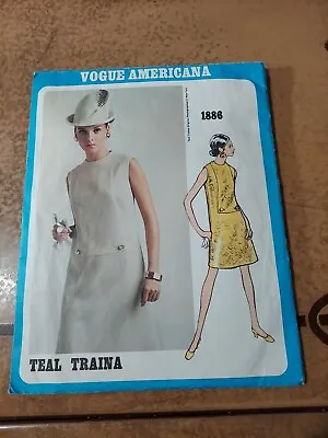 Vintage Vogue Americana 1886 Fancy Dress Pattern Size 16 Complete By Teal Traina • $15