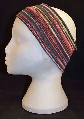 New Fair Trade Striped Cotton Hair Band Head Wrap Hippy Festival Dreads Surf • £3.96