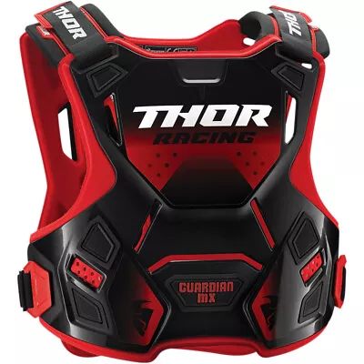 THOR MX Motocross GUARDIAN MX Chest/Roost Guard (Red/Black) MD-LG • $145.46