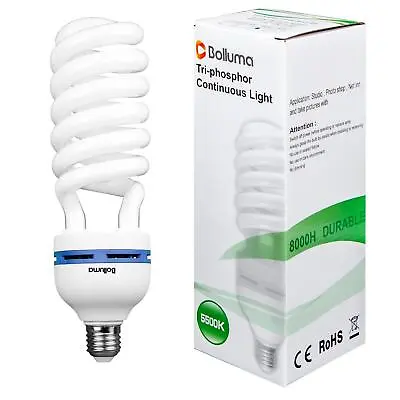 Spiral Light Bulb 150W Daylight 5500K E27 220V Photography Studio Video Lamp UK • £15.45