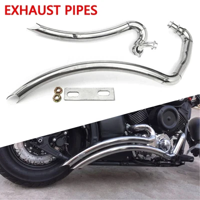 $188 • Buy Chrome Shortshots Staggered Exhaust Muffler Pipes For Yamaha V Star 1100 XVS1100