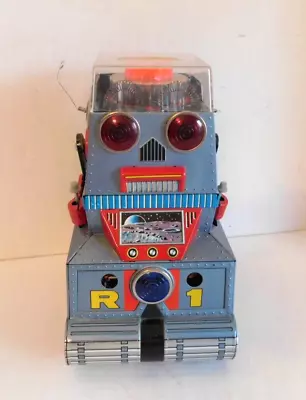 Vintage Robotank R-1 Tin Toy Robot (see Video) Nomura Japan Battery Operated • $475