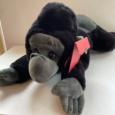 FAO Schwarz Gorilla Monkey Plush Adopt A Pet New Pillow Has  Papers  Realistic • $36.65