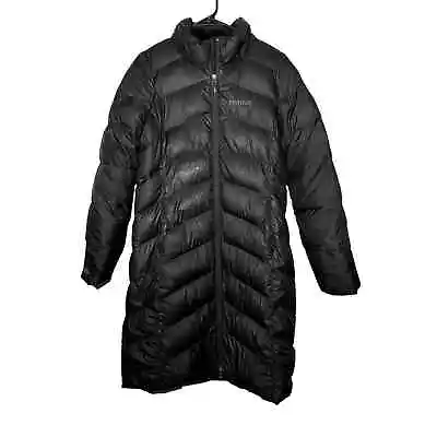 Marmot Montreaux Coat 650 Down Fill Black Puffer Parka Women's Size Medium • $68