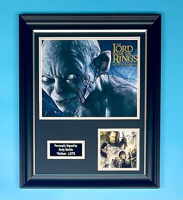 Andy Serkis Signed Photo Framed Photo Proof &COA Lord Of The Rings Poster Gollum • £199.99