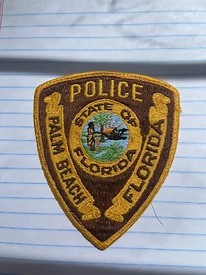 Vintage Palm Beach Florida Police Department Patch  • $6
