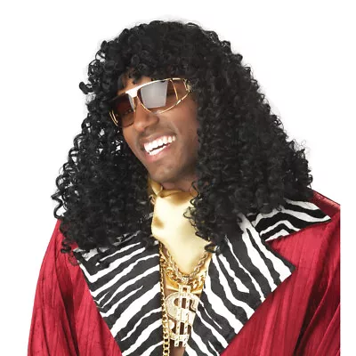 Rick James Wig Super Freak Black Curly Dave Chappelle Show Costume 70's 80's • $31.11