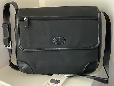 Rosetti Black Purse Shoulder Strap Crossbody Messenger Handbag Burberry-Check • $42.14