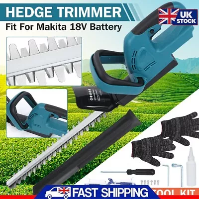 Cordless Hedge Trimmer Pruner Garden Tree Grass Cutter For Makita 18V Battery UK • £47.99